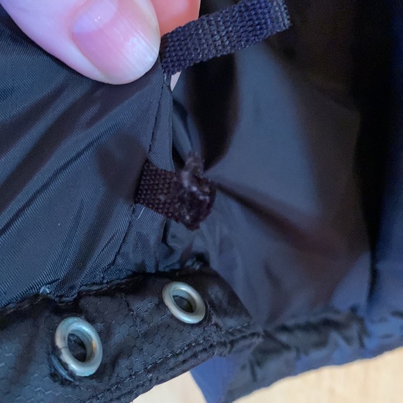 Obermeyer black woven nylon down insulated size 8 ski snowboard coat jacket puff - Picture 9 of 16